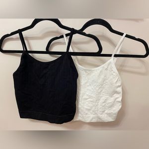 Black and White Stretchy Camis